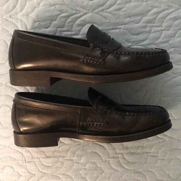 GH Bass Black Leather Loafers Weejuns Katherine - Picture 5 of 14